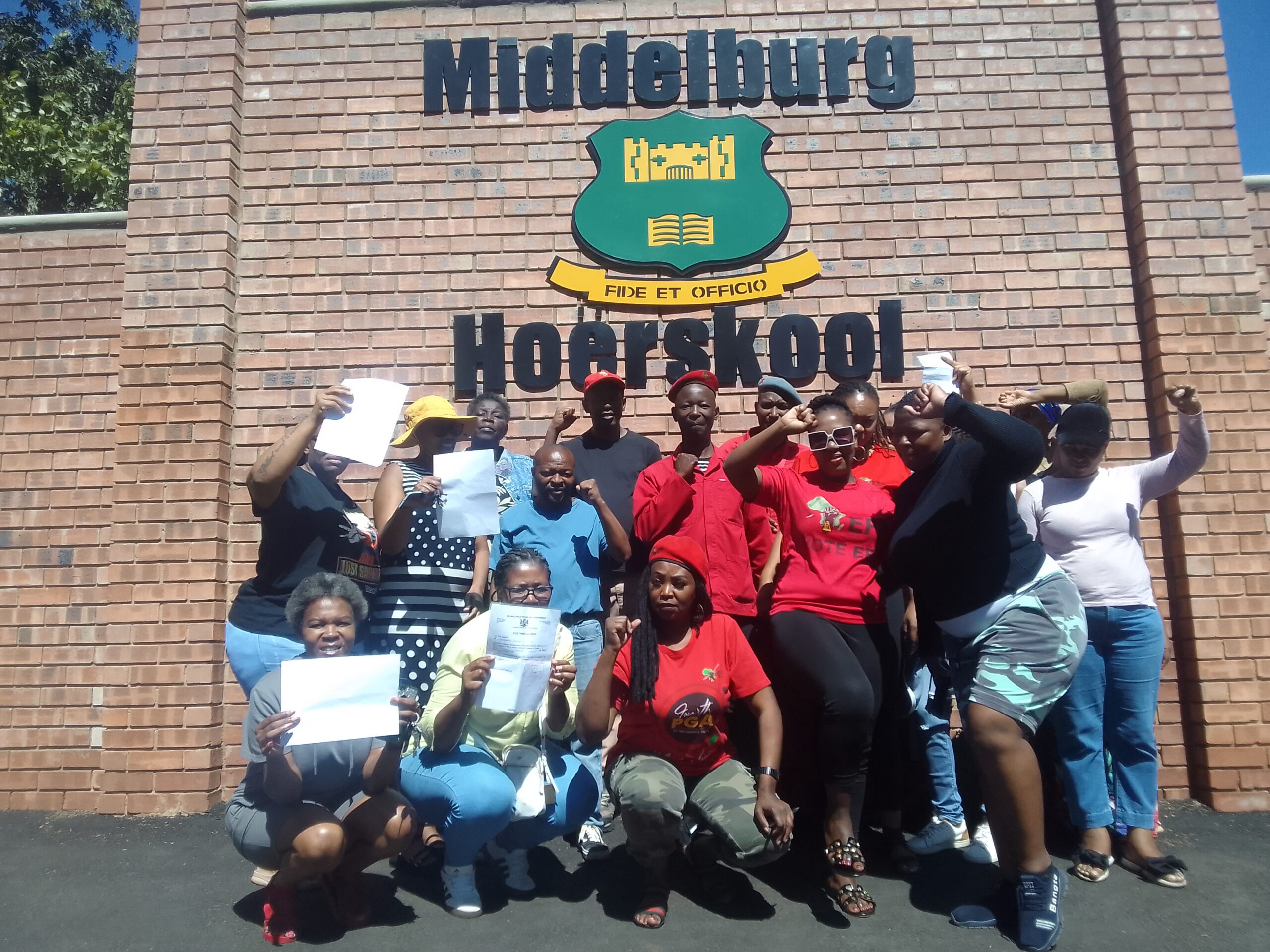 Parents, eff take stand against alleged exclusion of black learners in Middelburg