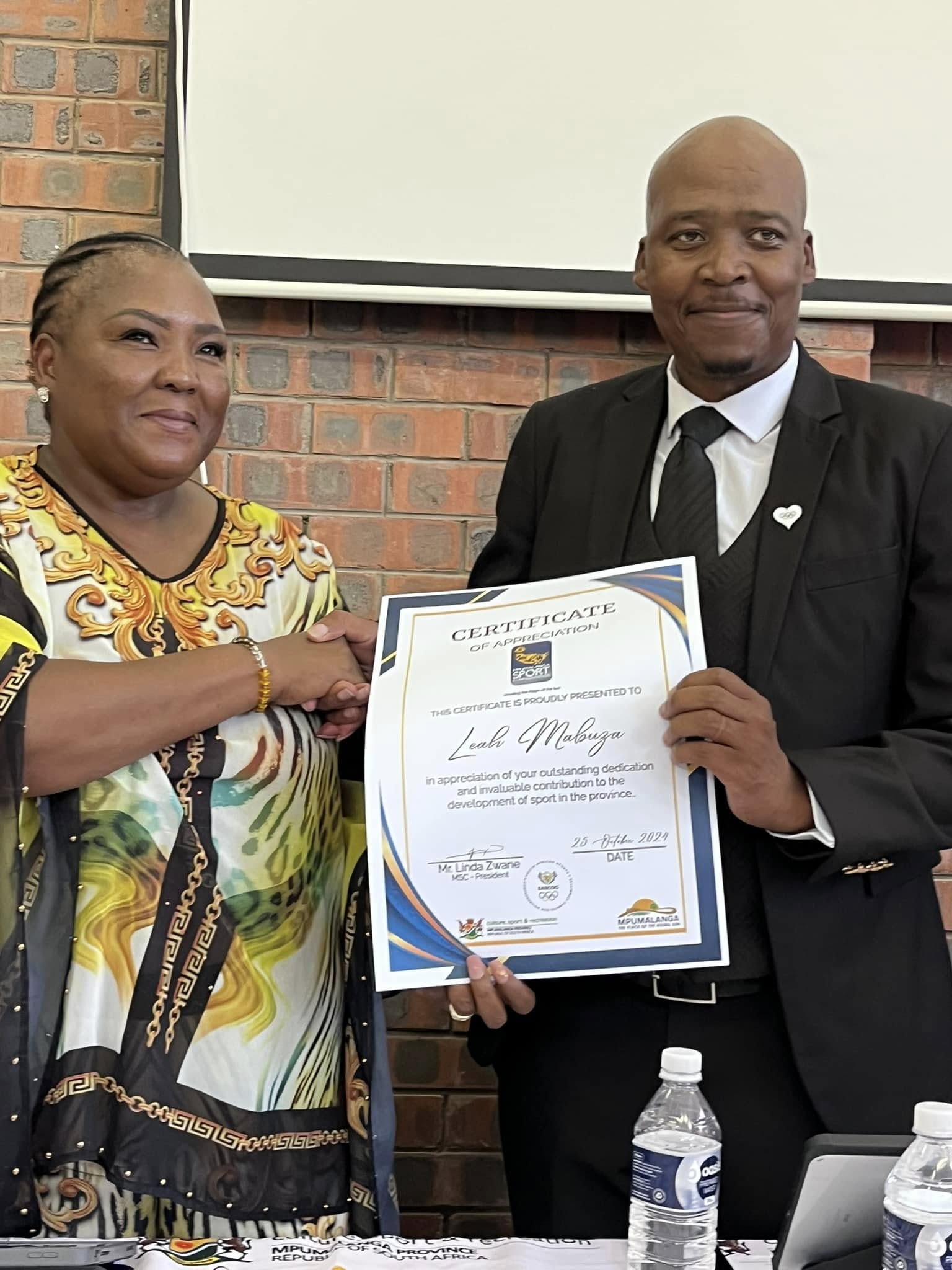 Linda Zwane gets the nod for another four years at the helm of Mpumalanga Sport Confederation