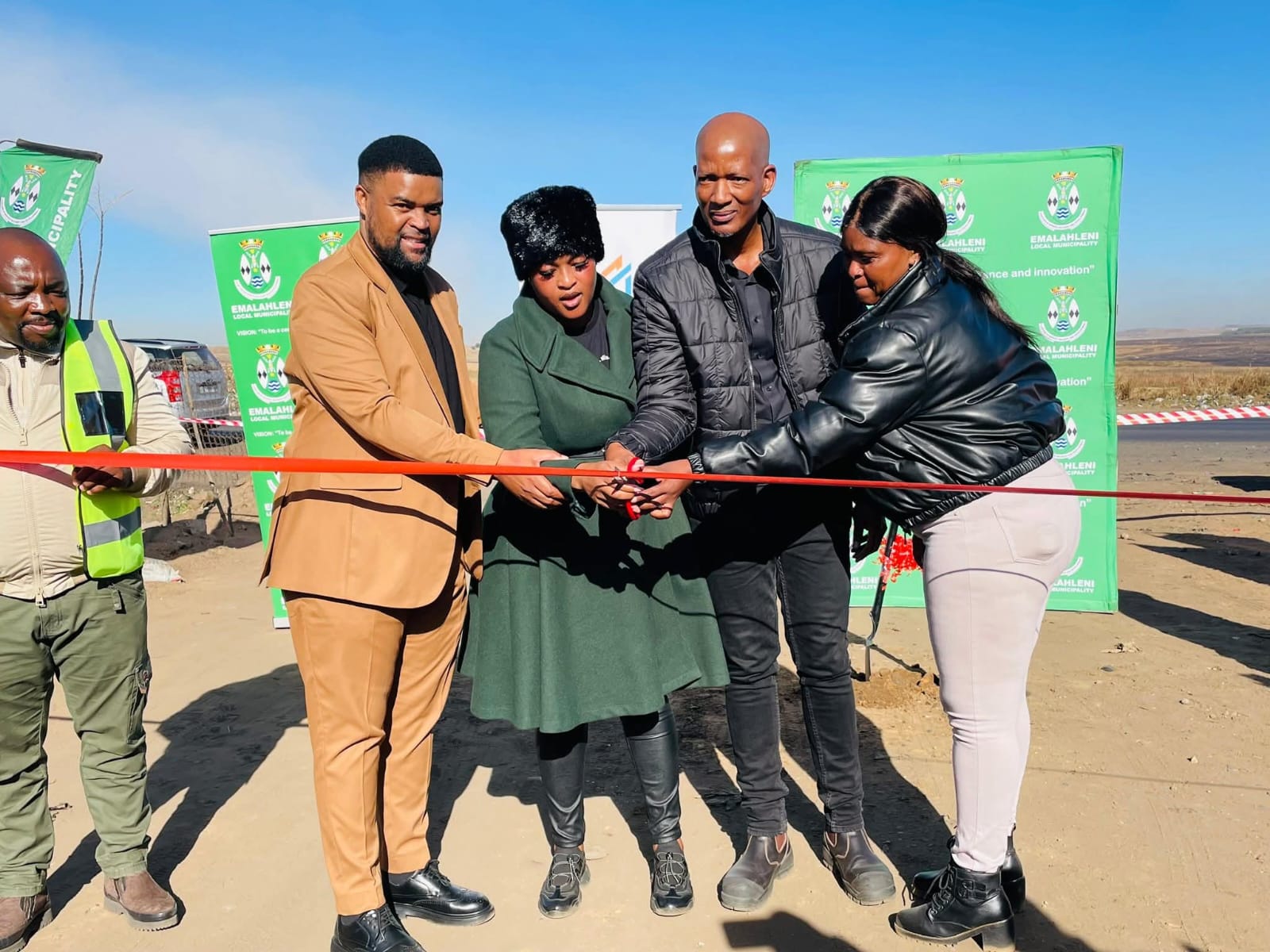 Phola road and stormwater project launched by eMalahleni and Mzimkhulu mine